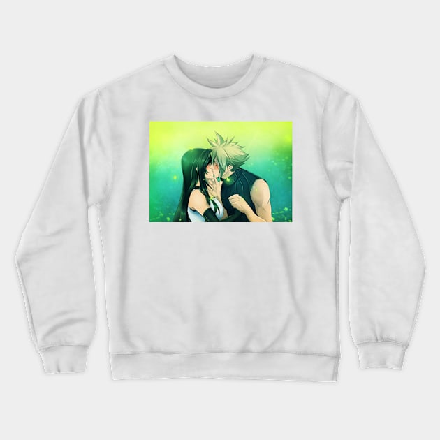 Kiss in the Lifestream Crewneck Sweatshirt by Iwonn